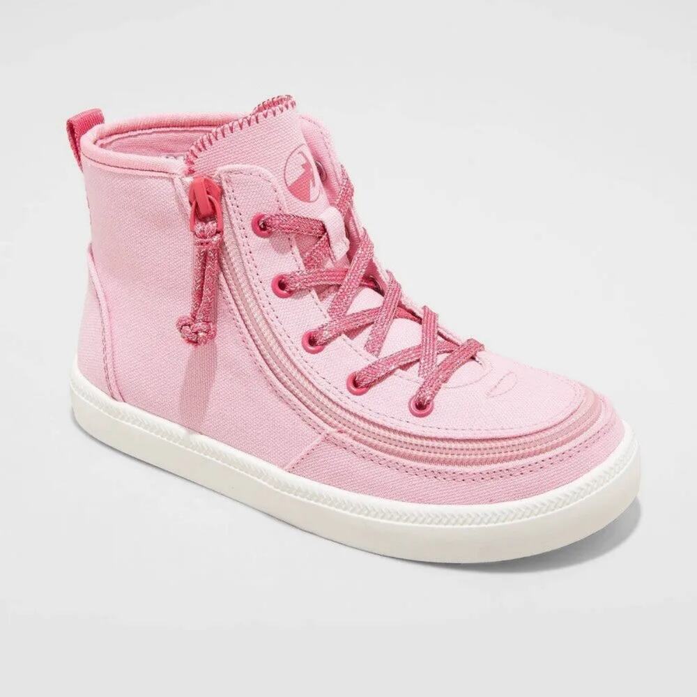 BILLY Footwear Kids 4 Haring Pink High Top Adaptive Sneakers NWT AFO Friendly